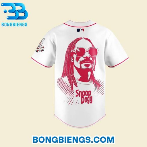 Cincinnati Reds x Snoop Dogg Post-Game Concert White Baseball Jersey