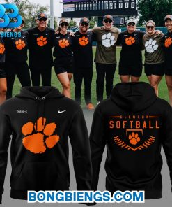Clemson Softball Military Appreciation Black Hoodie