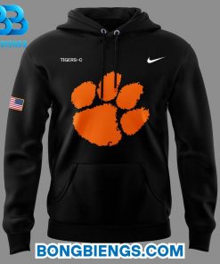 Clemson Softball Military Appreciation Black Hoodie