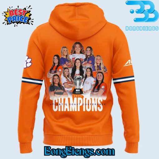 Clemson Tigers 2025 ACC Softball Conference Tournament Champions Hoodie