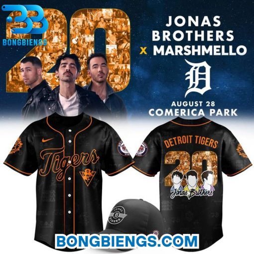 Detroit Tigers x Jonas Brothers x Marshmello “JONAS20: LIVING THE DREAM” Tour Jersey