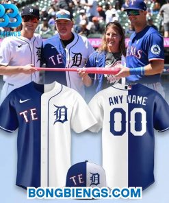 Detroit Tigers x Texas Rangers Jung Family Custom Baseball Jersey