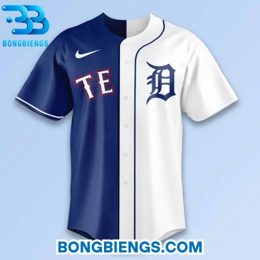 Detroit Tigers x Texas Rangers Jung Family Custom Baseball Jersey
