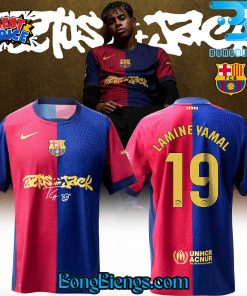 FC Barcelona x Travis Scott 24/25 Home Jersey Signed By The Travis Scott Soccer Jersey