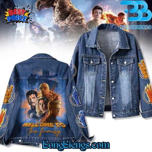 Fantastic Four Welcome To The Family Denim Jacket