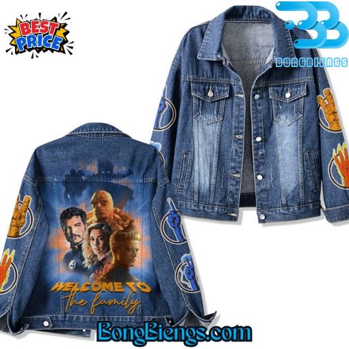 Fantastic Four Welcome To The Family Denim Jacket