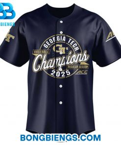 Georgia Tech Yellow Jackets 2025 ACC Baseball Regular Season Champions Baseball Jersey