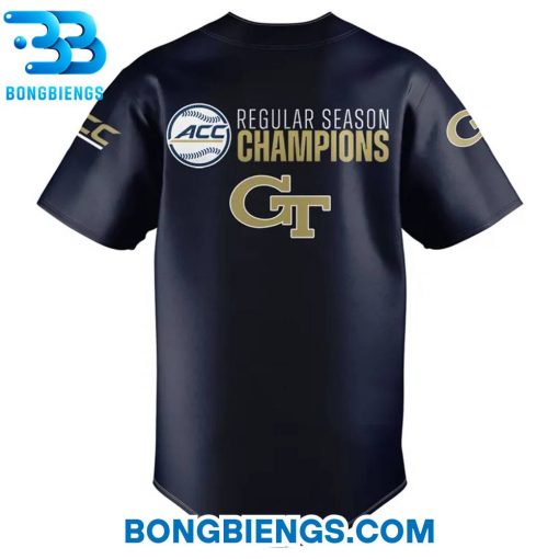 Georgia Tech Yellow Jackets 2025 ACC Baseball Regular Season Champions Baseball Jersey