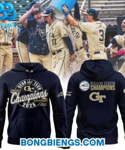 Georgia Tech Yellow Jackets 2025 ACC Baseball Regular Season Champions Hoodie