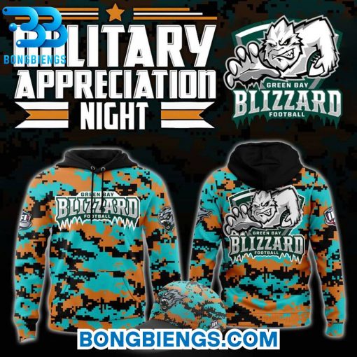 Green Bay Blizzard Military Nights Hoodie
