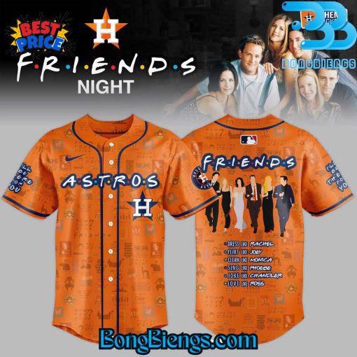 Houston Astros MLB x F.R.I.E.N.D.S Night Game Limited Edition Baseball Jersey