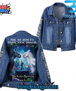 How To Train Your Dragon Toothless Denim Jacket