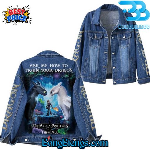 How To Train Your Dragon Toothless Denim Jacket