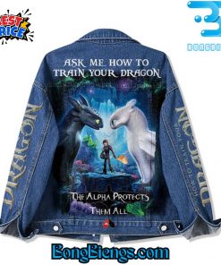 How To Train Your Dragon Toothless Denim Jacket