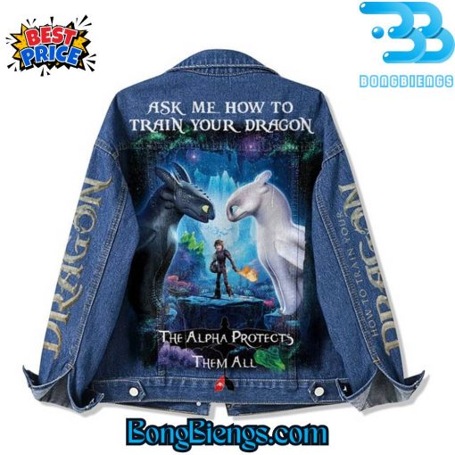 How To Train Your Dragon Toothless Denim Jacket