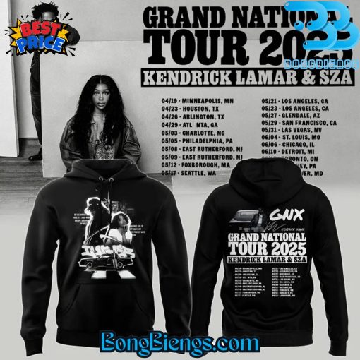 Kendrick Lamar x SZA Grand National Tour 2025 Hoodie
