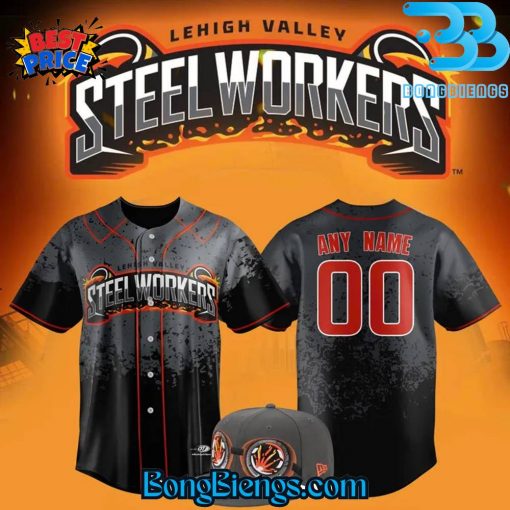 Lehigh Valley IronPigs “Steelworker” Replica Baseball Jersey