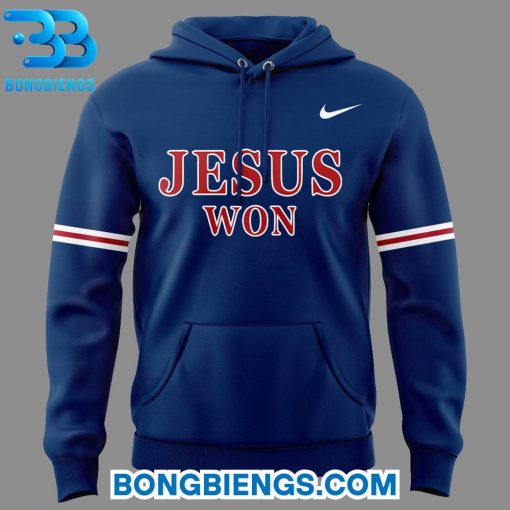 Liberty Flames Praise Be To God! ” JESUS WON “ Hoodie