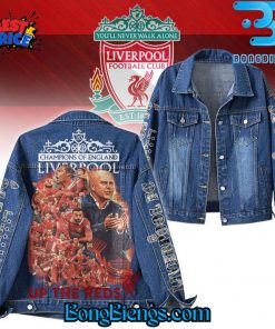 Liverpool FC Champions Of The England Up The Reds Denim Jacket