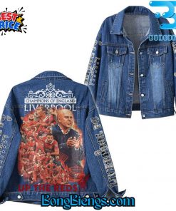 Liverpool FC Champions Of The England Up The Reds Denim Jacket