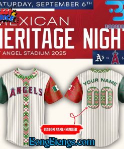 Los Angeles Angels 2025 Mexican Heritage Night Baseball Jersey