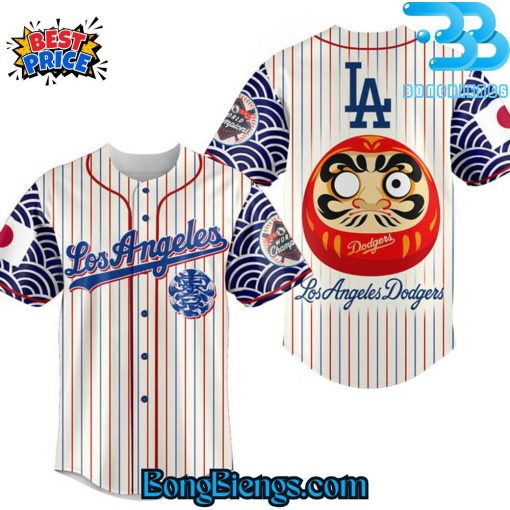 Los Angeles Dodgers Daruma Doll Baseball Jersey
