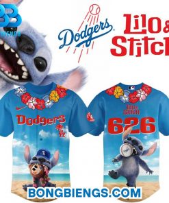 Los Angeles Dodgers Special 2025 Lilo & Stitch Baseball Jersey