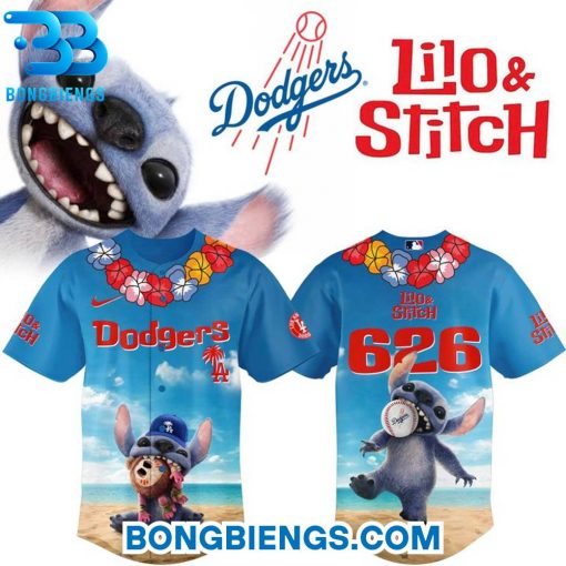Los Angeles Dodgers Special 2025 Lilo & Stitch Baseball Jersey
