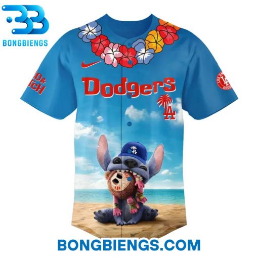 Los Angeles Dodgers Special 2025 Lilo & Stitch Baseball Jersey