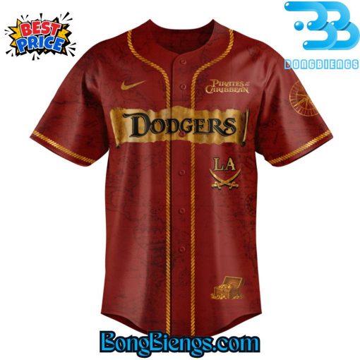 Los Angeles Dodgers x Pirates Of The Caribbean Baseball Jersey
