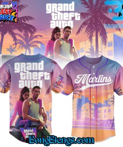 Miami Marlins X Grand Theft Auto VI Baseball Jersey