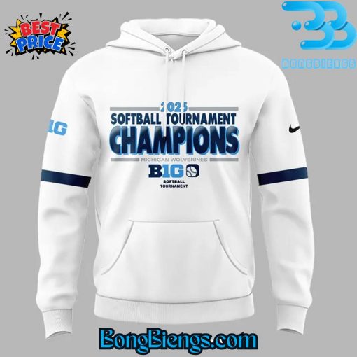 Michigan Wolverines Big Ten Softball Champions 2025 Hoodie