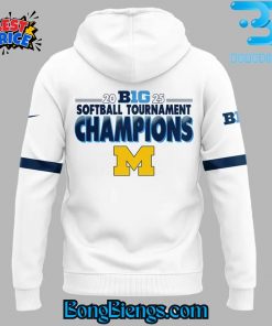 Michigan Wolverines Big Ten Softball Champions 2025 Hoodie