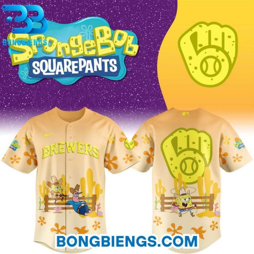 Milwaukee Brewers X SpongeBob SquarePants Baseball Jersey