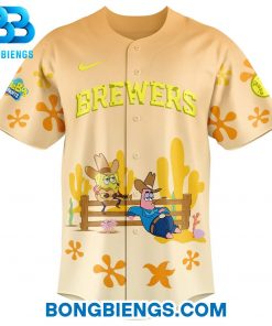 Milwaukee Brewers X SpongeBob SquarePants Baseball Jersey