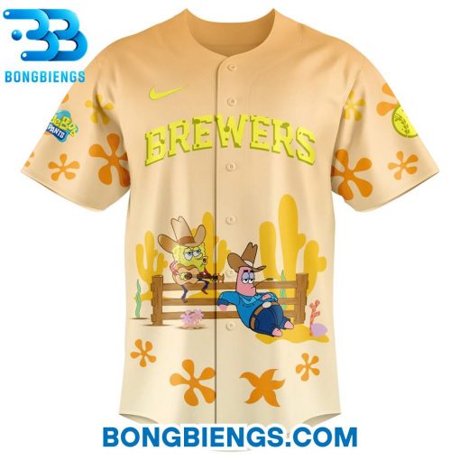 Milwaukee Brewers X SpongeBob SquarePants Baseball Jersey