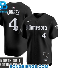 Minnesota Twins Gothic North Edition Baseball Jersey