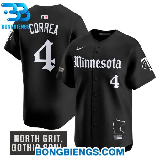 Minnesota Twins Gothic North Edition Baseball Jersey
