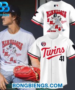 Minnesota Twins Joe Ryan x Homage x Grateful Dead White Baseball Jersey