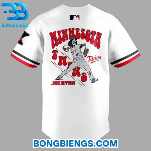 Minnesota Twins Joe Ryan x Homage x Grateful Dead White Baseball Jersey