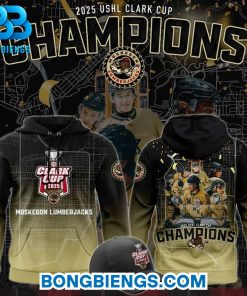 Muskegon Lumberjacks 2025 USHL Clark Cup Champions Hoodie