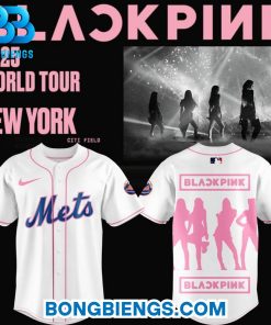 New York Mets x BLACKPINK 2025 World Tour New York Special Edition White Jersey