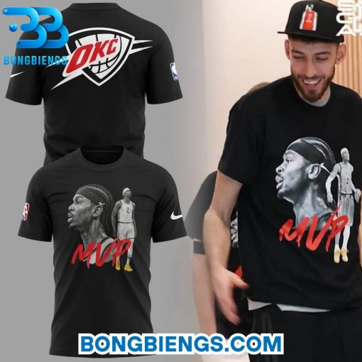 Oklahoma City Thunder NBA The MVP 2024-2025 Black Tee