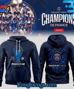 Paris Saint-Germain UEFA Champions League Munich 25 Final Hoodie