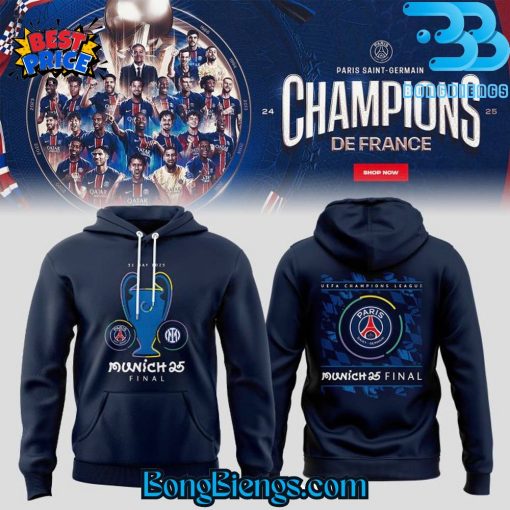 Paris Saint-Germain UEFA Champions League Munich 25 Final Hoodie