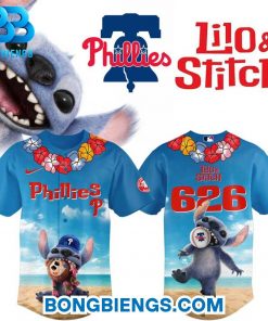 Philadelphia Phillies Special 2025 Lilo & Stitch Baseball Jersey