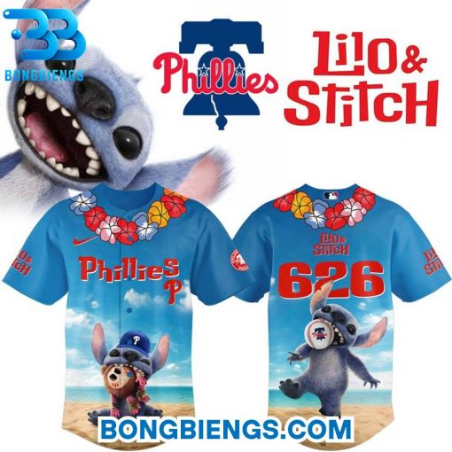 Philadelphia Phillies Special 2025 Lilo & Stitch Baseball Jersey