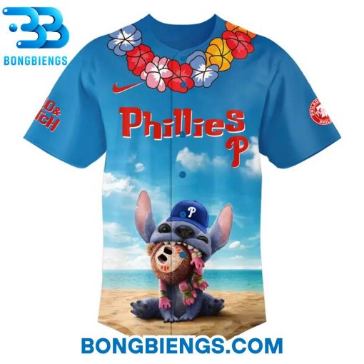 Philadelphia Phillies Special 2025 Lilo & Stitch Baseball Jersey