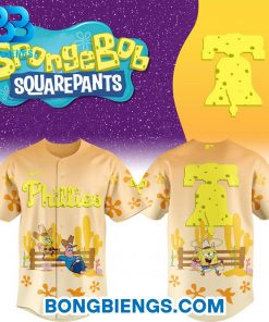 Philadelphia Phillies Special 2025 SpongeBob SquarePants Baseball Jersey