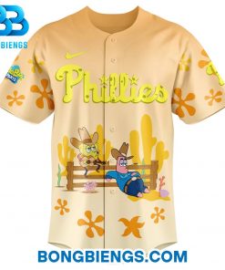 Philadelphia Phillies Special 2025 SpongeBob SquarePants Baseball Jersey